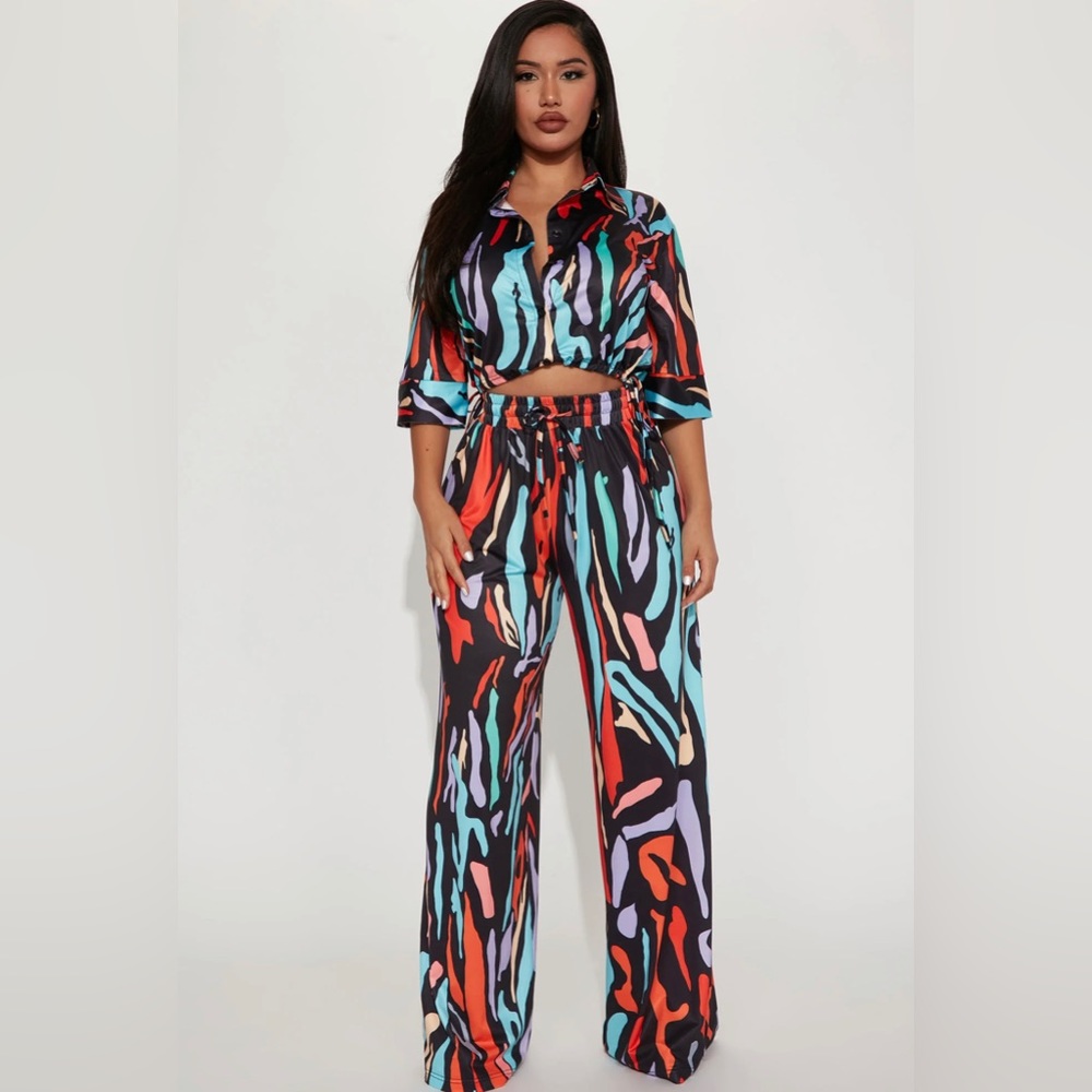 Multi-Colored Shirt/Pants Set
